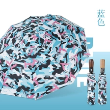 중국 Wholesale auto 3 folding umbrella pongee rain UV Umbrella 제조업체