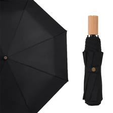 China custom pongee fabric 3fold umbrella promotional rain umbrella wholesale fabrikant