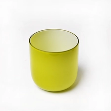 China China Fabrik für 8 Unzen bunten Kerzenhalter aus Glas, Leuchter für Hauptdekoration Hersteller
