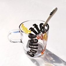 China China oem logo glass coffee mugs glass tumbler clear glass coffee mugs wholesale manufacturer