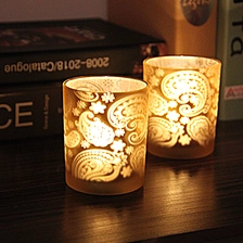 China Retro light gold candle holder wholesale,stained glass candle holders manufacturer