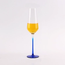 China Wholesale red blue black three colors of glass champagne flutes manufacturer