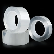 Cina Washable Reusable Strong Sticky Double Sided Transparent Nano Adhesive Magical Tape produttore