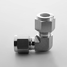 China 8 High Pressure Stainless Steel 316 Equal Elbow Double Ferrule Fittings Hersteller