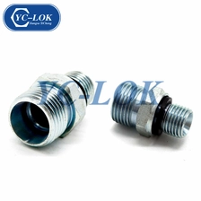 China Metric heißer Verkauf Kohlenstoffstahl 1CB geschmiedete hydraulische Adapter Hersteller