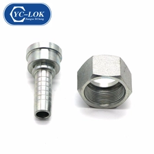 China Versand aus China hydraulischer metrischer weiblicher flacher Sitzschlauchanschluss (20211) Hersteller