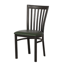 China Black Vertical Back Metal Restaurant Chair with PVC Seat Manufacturer - COPY - wvakrb manufacturer