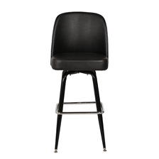 China Metal Restaurant Dining Barstool with Swivel Bucket Seat Manufacturer manufacturer