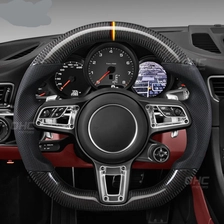 中国 保时捷Cayenne Panamera的汽车方向盘2014--2021 911 997 MK2 Boxster Cayman Cayman碳纤维方向盘 制造商