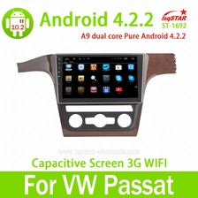 Cina VW Passat 10.2 inch android car radio dvd player gps with built-in WiFi/GPS Navi /FM/AM Radio/Bluetooth/Multimedia /USB/SD/ AUX produttore