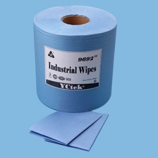 China China Supplier Blue Cellulose Polyester Industrial Wipes manufacturer