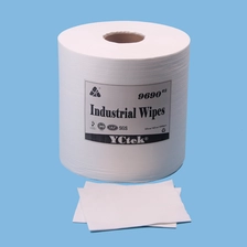 China Flusen frei chemische Reinigung Tuch Vliesstoff, Jumbo Rollen, weiß, 4 Rollen/Karton, 500Sheets/Roll Hersteller