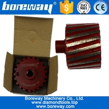 China 75mm 45T resin filled coarse diamond drum wheel for grinding and polishing the slab manufacturer