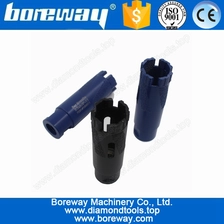 China Dry Use Diamond Core Drill Bits With Vacuum Brazed Protection Teeth D32*5/8"-11 manufacturer