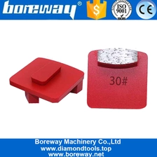 Chine Single Oval Segments Grinding Diamonds Metal Bond Red Block Grinding Shoes Tools For Concrete Suppliers fabricant