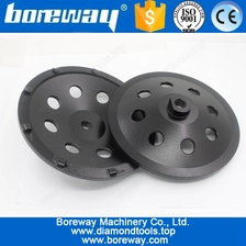 China Supply Diamond Cup Wheel Grinder With 1/4 PCD For Stone D180*5/8"-11 manufacturer