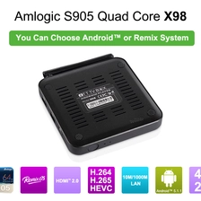 China Amlogic TV Box Support Remix with 1000M Etherent manufacturer