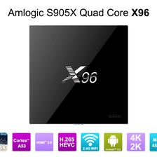 Chine NOUVEAU AMLOGIC S905X TV BOX Android 6.0 OS AMLOGIC S905X TV Box Quad Core Ott TV Box VP9 H.265 Smart TV Box X96 fabricant