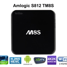 China Smart Android TV Box Amlogic S812 Quad Core Cortex-A9r4 2.0GHz Android 4.4 KitKat TM8S manufacturer