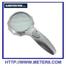 China 600556 Handgriffe Lupe mit 4x optisches Glas-Objektiv, LED Lupe Hersteller