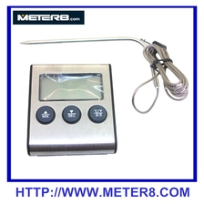 China DTH-24, digitale voedsel thermometer met hoge temperatuur sensor en timer fabrikant
