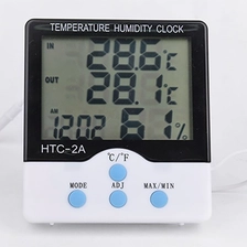 China HTC-2A Clock Temperatuur Hygrometer fabrikant