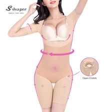 중국 슬림 전체 화상 지방 짧은 소매 바디 셰이퍼 착용 제조 업체 제조업체