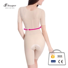 China Slim Full Burn Fat Short Sleeve Body Shaper Wear On Sales manufacturer