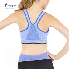 China Soft Breathable Zipper Sport Bra Hersteller Hersteller
