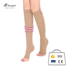 China Unisex Bege Soothe Sore Meias Fabricante fabricante