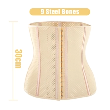 China Wholesale De Tight Body Shapers Women Sexy Colombian Latex Waist Trainer 9 Steel Boned Corset manufacturer