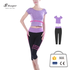 China Baju Lengan Pendek Wanita aktif Yoga Set Jualan pengilang