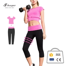 China Baju Lengan Pendek Wanita aktif Yoga Set Borong pengilang