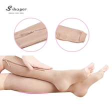Chine Usine de chaussettes de compression à bout ouvert fabricant