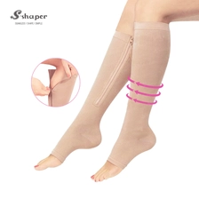 Chine Zipper Open Toe Compression Socks Fournisseur fabricant