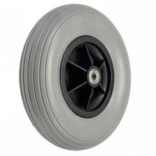 Cina Free polyurethane solid tire PU trolley tire wear-resistant anti-stick PU tires produttore