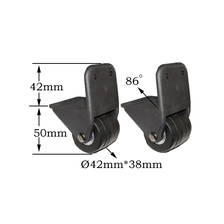 Cina PU wheel for suitcase, luggage carrier PU wheel, professional PU sold wheel of suitcase, solid PU wheels produttore