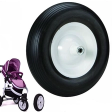 Chine Fournisseurs de résine polyuréthane de coulée bébé pneus poussette, pneus de chariot personnalisés traitement bébé, pneus PU bébé chariots fabricant