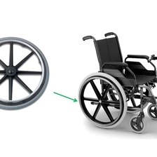 China Polyurethaan comfortabele rolstoel band veiligheid ouderen scooter banden fabrikant