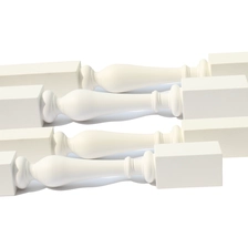 China building baluster, banister for house ,PU rail post ,  guard stanchion,faux-wooden railing factory in China manufacturer