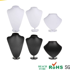 중국 customized standing, model bust mannequin, PU rigid foam wood portrait bust, for necklace jewelry display, PU wood model 제조업체