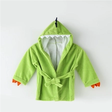 China Bamboo Cotton Hooded Towel Washcloth Animal Baby Bathrobe Newborn Infant Bath Towel manufacturer