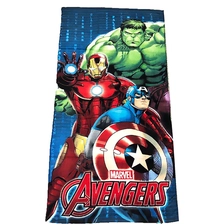 China Bath Towel Cartoon Children 100% cotton Reactive Print Disney Marvel Kids Beach Towel Hersteller