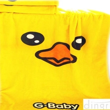 China Thickened , Soft Duck Cartoon Yellow Custom Printed Beach Towel 70*140cm manufacturer