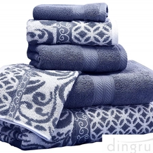 Cina Set asciugamani in cotone jacquard tinto in filo produttore