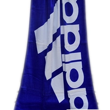 China adidas velour reactive printed large beach towels wholesale manufacturer