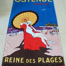 China high quality two-side printing beach towel manufacturer