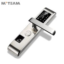 China Electric Door Lock OEM Front Door Keyless Entry Fingerprint And Code Touchscreen Smart Electronic Mortise Lock manufacturer