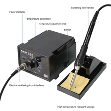 中国 936 Precise temperature control, fast heating 60W24V anti-static constant temperature soldering station 制造商