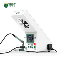 中国 BST-938最新设计多功能3合1 LED灯焊接烟雾吸收器烙铁站 制造商